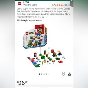 NEW LEGO Super Mario Adventures with Mario Starter Course Set